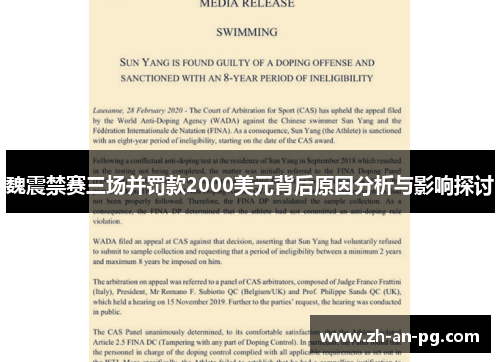 魏震禁赛三场并罚款2000美元背后原因分析与影响探讨