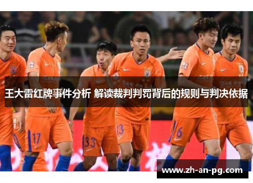 王大雷红牌事件分析 解读裁判判罚背后的规则与判决依据