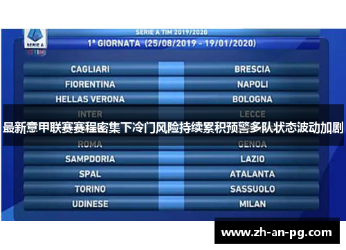最新意甲联赛赛程密集下冷门风险持续累积预警多队状态波动加剧